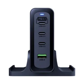 Stație de încărcare 3mk - Hyper Charging Station, 240 W, GaN, 3x USB-C + 1x USB-A