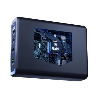 Stație de încărcare 3mk - Hyper Charging Station, 240 W, GaN, 3x USB-C + 1x USB-A