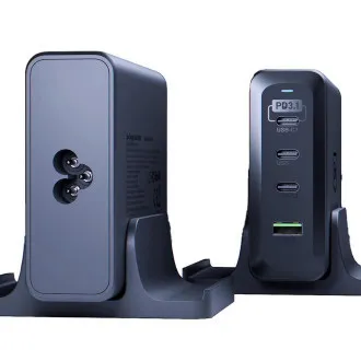 Stație de încărcare 3mk - Hyper Charging Station, 240 W, GaN, 3x USB-C + 1x USB-A