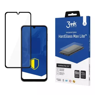 Husa de protecție din sticlă securizată 3mk HardGlass Max Lite Neagră pentru Samsung Galaxy A25 5G (SM-A256)