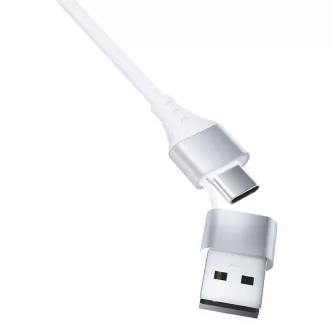 Cablu de încărcare 3mk - Hyper Cable 3in1 A/C la C/Micro/Lightning 1,5 m, alb