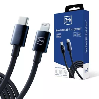 Cablu de date 3mk - Hyper Cable C la Lightning 20W 1.2m, negru