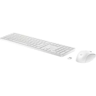 HP 650 Wireless Keyboard & Mouse- CZ/SK tastatură și mouse, alb