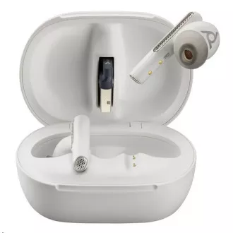Căști bluetooth Poly Voyager Free 60+, adaptor BT700 USB-A, carcasă de încărcare tactilă, alb Căști bluetooth Poly Voyager Free 60+, adaptor BT700 USB-A, carcasă de încărcare tactilă, alb