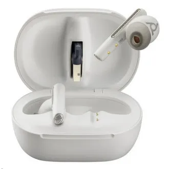 Căști bluetooth Poly Voyager Free 60+, adaptor BT700 USB-A, carcasă de încărcare tactilă, alb Căști bluetooth Poly Voyager Free 60+, adaptor BT700 USB-A, carcasă de încărcare tactilă, alb