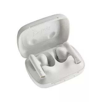 Căști bluetooth Poly Voyager Free 60 MS Teams, adaptor BT700 USB-C, carcasă de încărcare, alb Căști bluetooth Poly Voyager Free 60 MS Teams, adaptor BT700 USB-C, carcasă de încărcare, alb