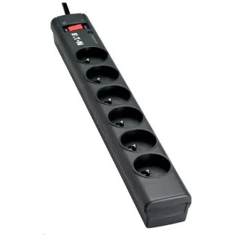 Eaton Protection Strip 6 FR, protecție la supratensiune, 6 prize, 1m