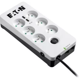 Eaton Protection Box 6 FR, protectie la supratensiune, 6 prize, 1m Eaton Protection Box 6 FR, protectie la supratensiune, 6 prize, 1m