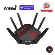 Router de jocuri ASUS ROG Rapture GT-BE19000, router WiFi7 cu 3 benzi, 2x WAN, 4x LAN, AiMesh