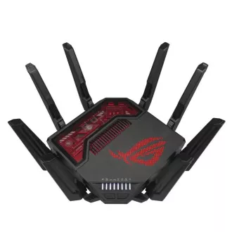 Router de jocuri ASUS ROG Rapture GT-BE19000, router WiFi7 cu 3 benzi, 2x WAN, 4x LAN, AiMesh