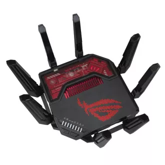 Router de jocuri ASUS ROG Rapture GT-BE19000, router WiFi7 cu 3 benzi, 2x WAN, 4x LAN, AiMesh