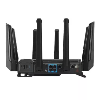 Router de jocuri ASUS ROG Rapture GT-BE19000, router WiFi7 cu 3 benzi, 2x WAN, 4x LAN, AiMesh