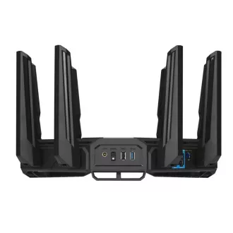 Router de jocuri ASUS ROG Rapture GT-BE19000, router WiFi7 cu 3 benzi, 2x WAN, 4x LAN, AiMesh