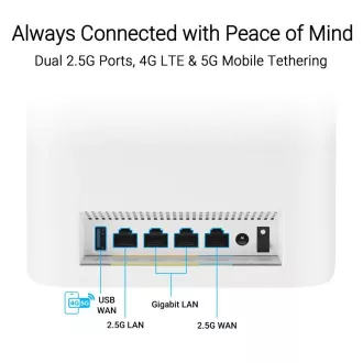 ASUS ZenWifi BT8 1 pachet, Router extensibil WiFi7, AiMesh, 1x WAN, 3x LAN, 1x 3.0 ASUS ZenWifi BT8 1 pachet, Router extensibil WiFi7, AiMesh, 1x WAN, 3x LAN, 1x 3.0