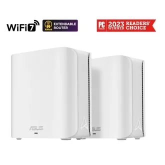 ASUS ZenWifi BD4 pachet de 2, router extensibil WiFi7, AiMesh, 2x WAN/LAN