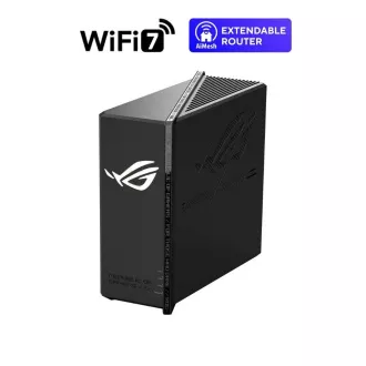 Router de gaming ASUS ROG Strix GS-BE18000, router WiFi7 pe 3 benzi, 1x WAN, 7x LAN, AiMesh