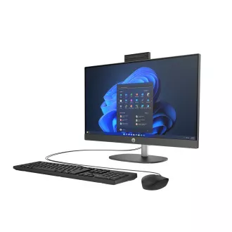 HP AIO ProOne 240 G10 AiO 23.8 NT Ultra5 125U, 16GB, 512GB NVMe, WiFi 6 + BT, tastatură și mouse, 90W, gri, HDMI, Win11Pro