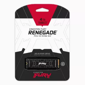 Kingston FURY RENEGADE SSD 4TB (4000GB) M.2 2280 NVMe™ PCIe Gen 4 (R 7300MB/s; W 7000MB/s)