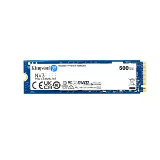 SSD Kingston 500GB NV3, M.2 2280, NVMe PCIe Gen4x4, (R: 5000MB/s; W: 3000MB/s)