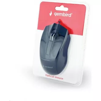 Mouse GEMBIRD MUS-3B-01, cu fir, optic, 1000 dpi, USB, negru