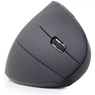 Mouse GEMBIRD MUSW-ERGO-01, vertical, wireless, receptor USB, negru