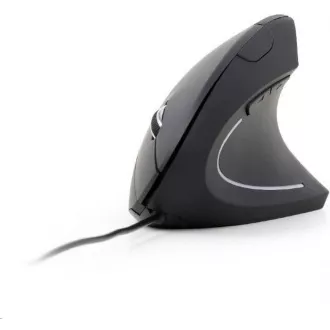 Mouse GEMBIRD MUSW-ERGO-01, vertical, wireless, receptor USB, negru
