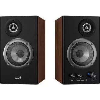 Difuzoare GENIUS SP-HF1200B, 2.0, 36W, din lemn, negru-maroniu