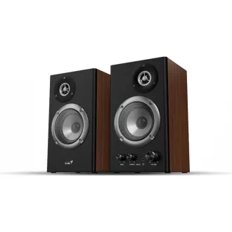 Difuzoare GENIUS SP-HF1200B, 2.0, 36W, din lemn, negru-maroniu