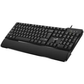 GENIUS Keyboard KB-100XP, cu fir, Ergo mat, USB, layout CZ SK