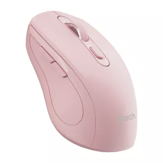 Mouse C-TECH Mod dublu WLM-12PK, wireless, 1600 DPI, 6 butoane, roz, nano receptor USB