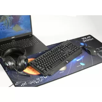 Mouse pad din material GEMBIRD Solar System, gaming, 350 x 900 Mouse pad din material GEMBIRD Solar System, gaming, 350 x 900