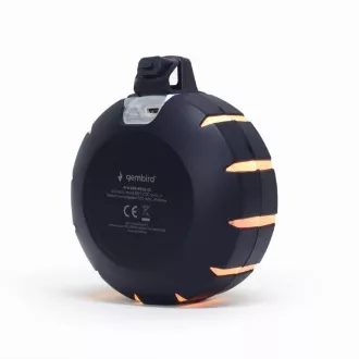 GEMBIRD Repro SPK-BTOD-01, exterior, Bluetooth, 3W, iluminare de fundal LED RGB, negru