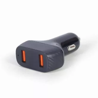 GEMBIRD Încărcător auto, 2x USB, încărcător rapid, QC3.0, 36 W, negru