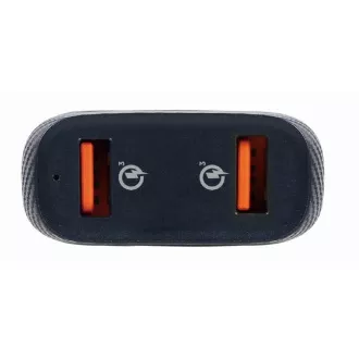 GEMBIRD Încărcător auto, 2x USB, încărcător rapid, QC3.0, 36 W, negru