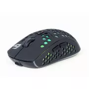 Mouse GEMBIRD RAGNAR WRX500, negru, fără fir, retroiluminat, 1600DPI, receptor USB nano