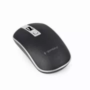 Mouse GEMBIRD MUSW-4B-06, negru-argintiu, fără fir, receptor nano USB