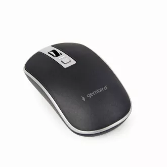 Mouse GEMBIRD MUSW-4B-06, negru-argintiu, fără fir, receptor nano USB Mouse GEMBIRD MUSW-4B-06, negru-argintiu, fără fir, receptor nano USB