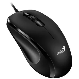 Mouse GENIUS DX-101, cu fir, 1200 dpi, USB, negru