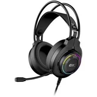 Căști GENIUS cu microfon GX GAMING HS-GX580U, USB, RGB, negru