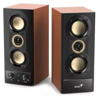 Difuzoare GENIUS SP-HF800BT, 2.0, 20W, Bluetooth, mufă 3.5mm, lemn