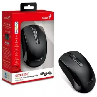 Mouse GENIUS ECO-8150/ 1200 dpi/ wireless/ reîncărcabil/ Copilot/ negru