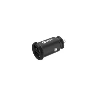 Încărcător auto C-TECH UCC-03, 2xUSB, negru