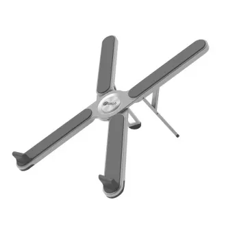 Suport laptop C-TECH Quallis NTS-100, până la 15,6", reglabil, aluminiu
