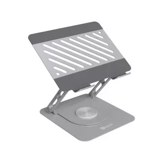 Suport laptop C-TECH Quallis NTS-200, reglabil până la 16", metalic