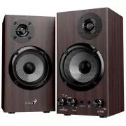 Boxă GENIUS SP-HF520BT, BT, mufă de 3,5 mm, 20 W, lemn închis