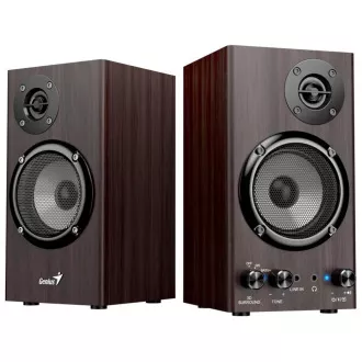 Boxă GENIUS SP-HF520BT, BT, mufă de 3,5 mm, 20 W, lemn închis