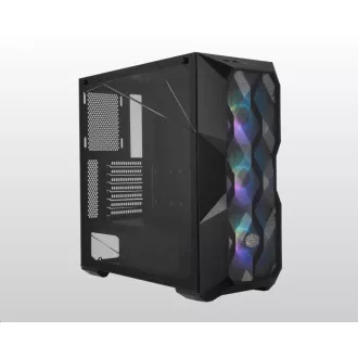 Carcasă Cooler Master MasterBox TD500 Mesh, E-ATX, panou lateral transparent, 3 ventilatoare ARGB de 120 mm, negru Carcasă Cooler Master MasterBox TD500 Mesh, E-ATX, panou lateral transparent, 3 ventilatoare ARGB de 120 mm, negru