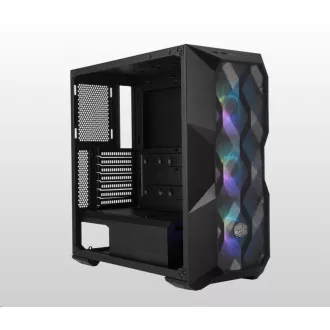 Carcasă Cooler Master MasterBox TD500 Mesh, E-ATX, panou lateral transparent, 3 ventilatoare ARGB de 120 mm, negru Carcasă Cooler Master MasterBox TD500 Mesh, E-ATX, panou lateral transparent, 3 ventilatoare ARGB de 120 mm, negru