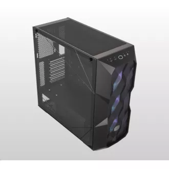Carcasă Cooler Master MasterBox TD500 Mesh, E-ATX, panou lateral transparent, 3 ventilatoare ARGB de 120 mm, negru Carcasă Cooler Master MasterBox TD500 Mesh, E-ATX, panou lateral transparent, 3 ventilatoare ARGB de 120 mm, negru