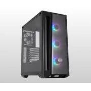 Carcasă Cooler Master MasterBox MB520 ARGB, E-ATX, panou lateral transparent, 3 ventilatoare ARGB de 120 mm, 1 ventilator de 120 mm, negru